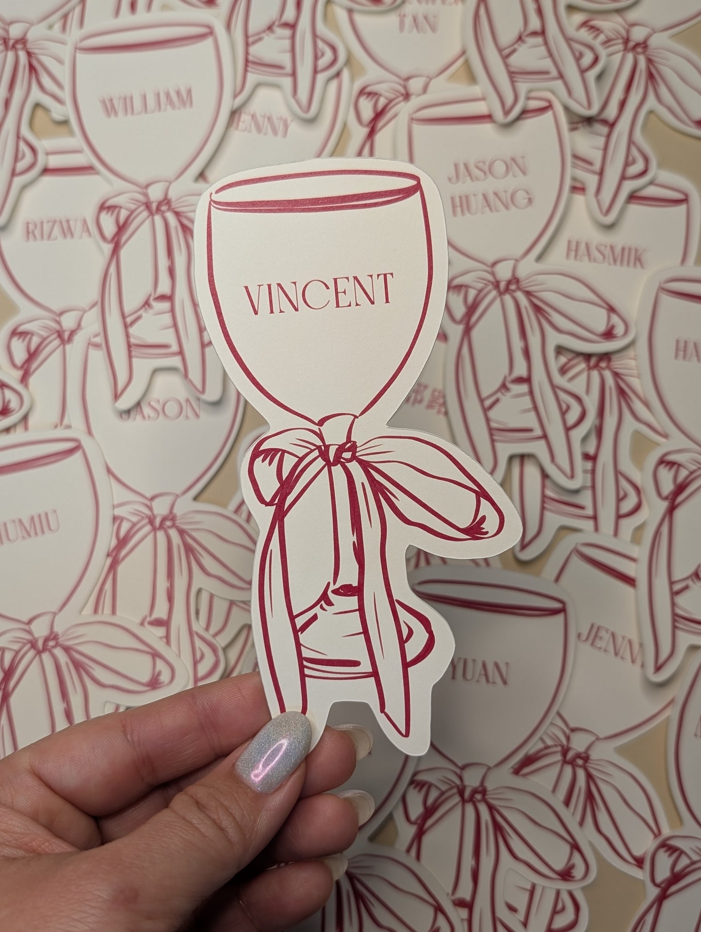 Wine Glass Place Cards