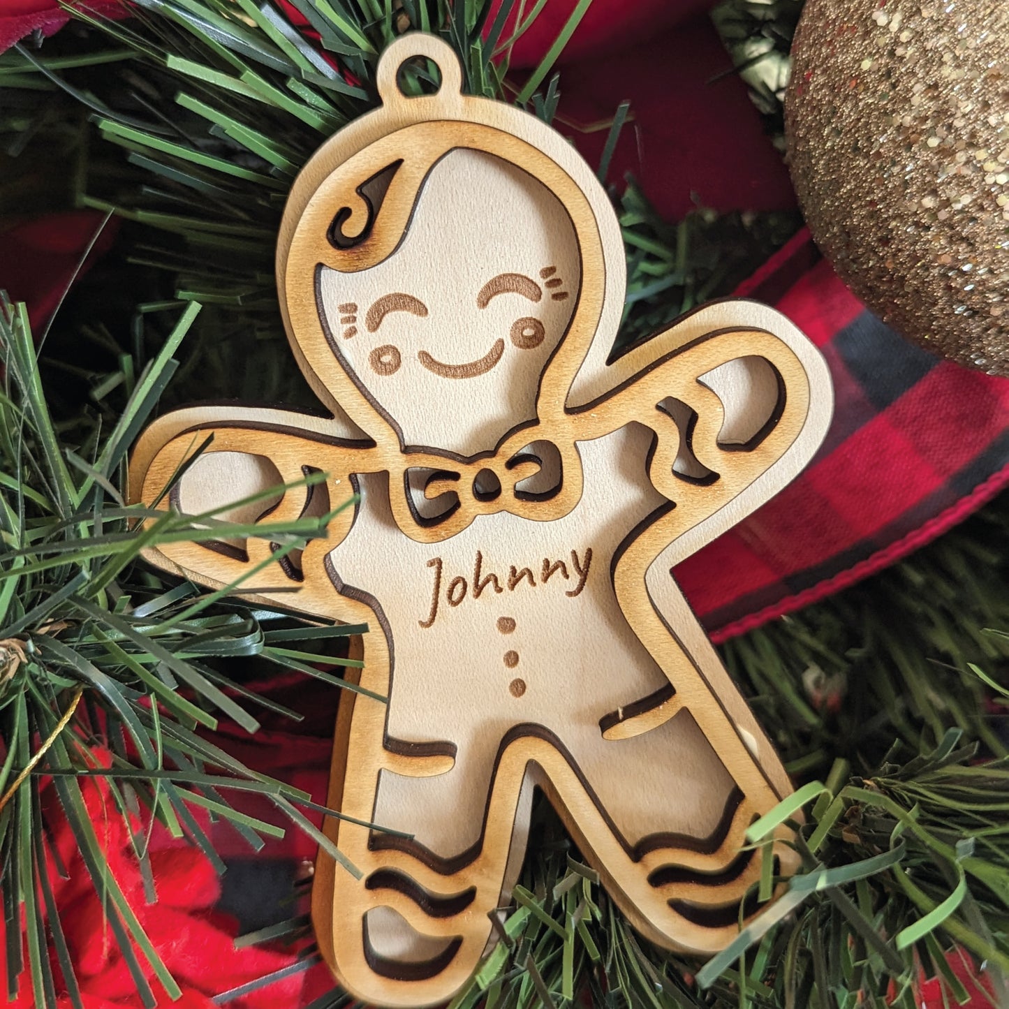 Ornament - Double Layered Gingerbread Man