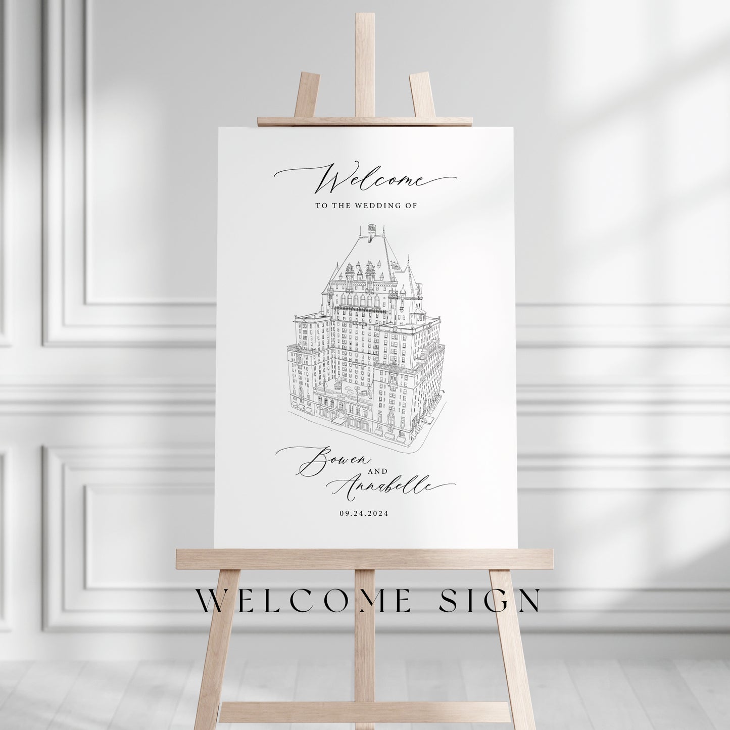 Illustrated Welcome Sign - Foam Board