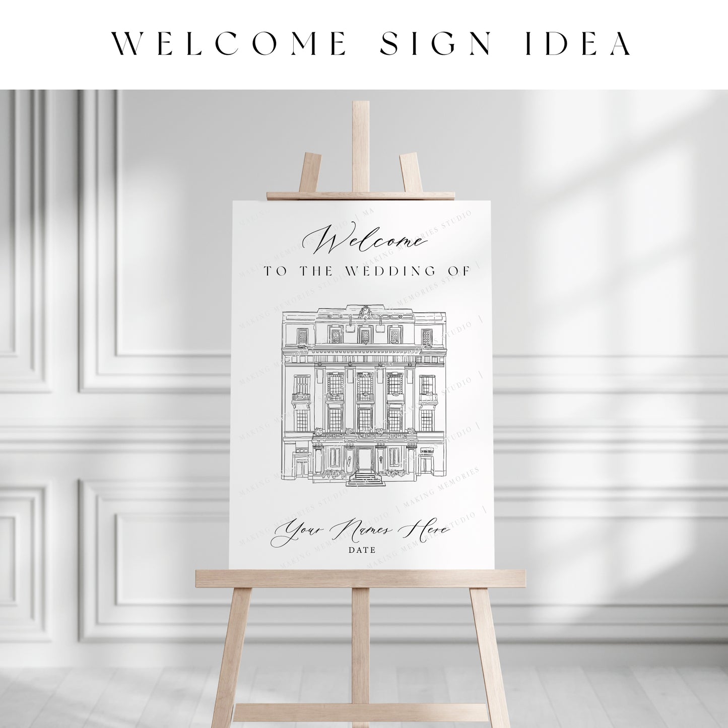 Illustrated Welcome Sign - Foam Board