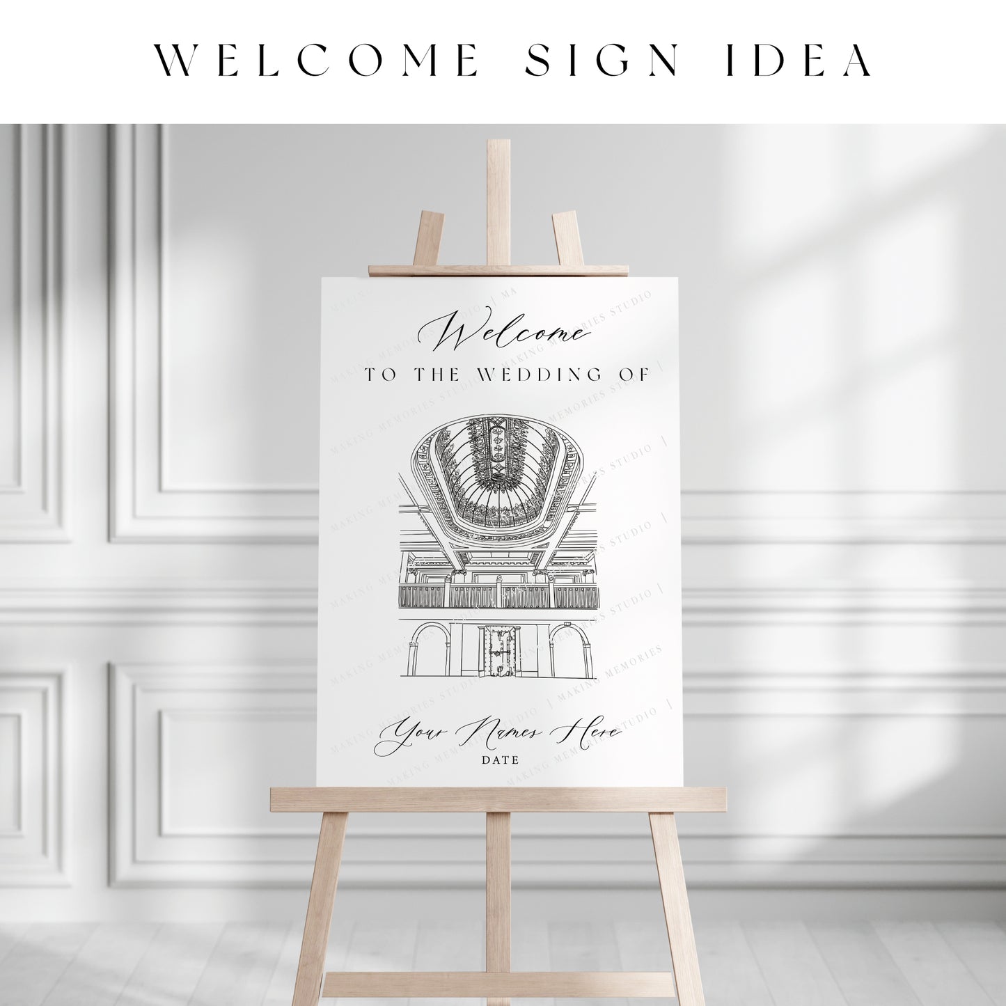 Digital File - Venue Illustration Welcome Sign