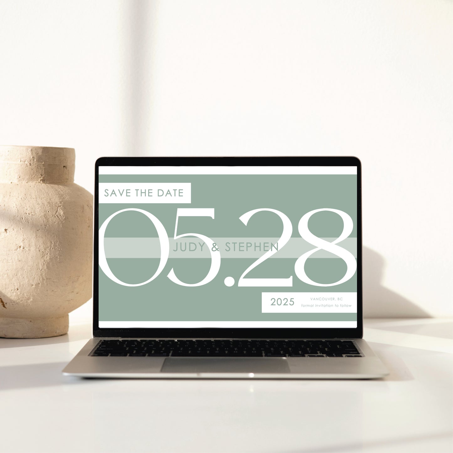 Digital Save the Date - Bold Modern Date