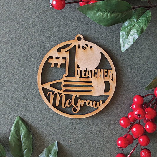 Ornament - #1 Teacher