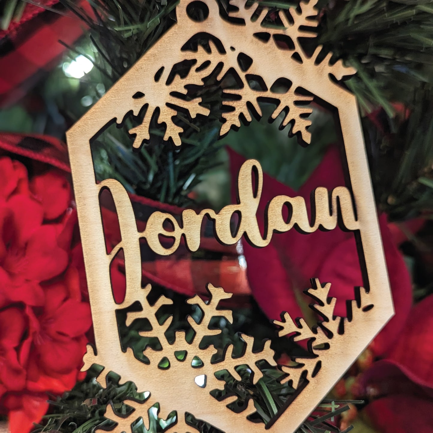Ornament - Hexagon Rectangle Snowflake