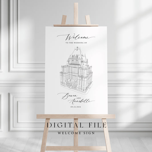 Digital File - Venue Illustration Welcome Sign