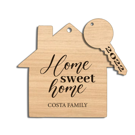 Ornament - Home Sweet Home + Key