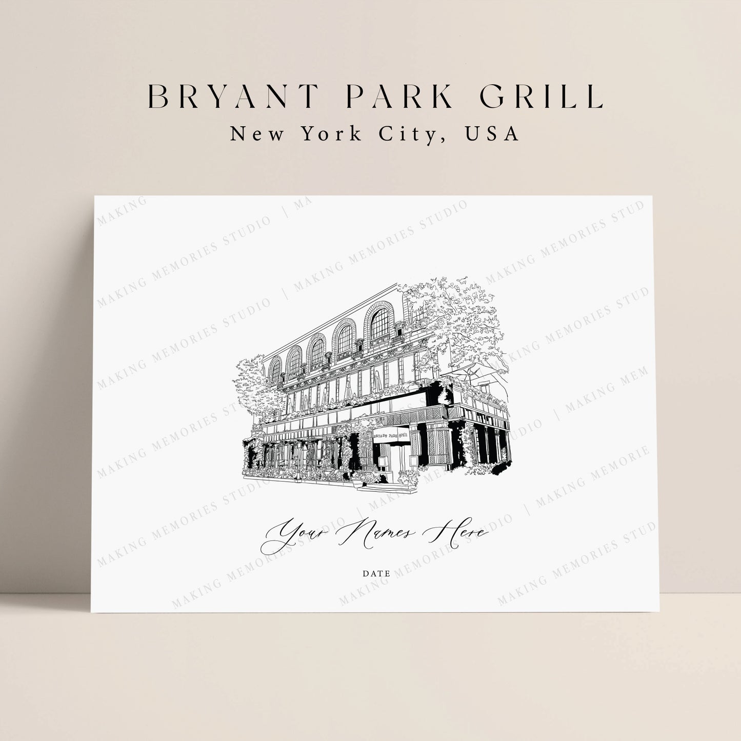 Bryant Park Grill - New York City, USA